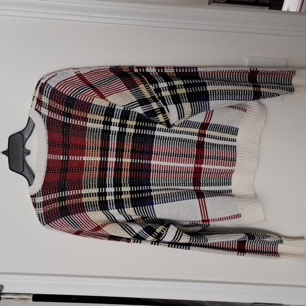 Ralph Lauren Checked Plaid Relaxed Fit Crewneck Sweater - Picture 6 of 12